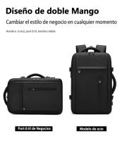 Mochila de gran capacidad para hombre, mochila de viaje de ocio, expandible, impermeable, interfaz USB - details 8