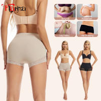 Flarixa Bragas De Boyshort Para Mujer Cintura Alta Control De Abdomen Con Encaje Levantador De Glúteos Underwear Plano Y Moldeador - details 5