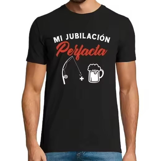 Mi Jubilacion Perfecta Pesca Y Cerveza Camisetas CERVEZA,Pack Regalo Camiseta Personalizada - 1