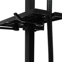 Sistema de ducha de acero inoxidable 304, juego de ducha de lluvia para baño negro, montaje en pared para casas, hoteles, escuelas, Apartamentos - details 7