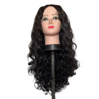 Peluca rizada negra para mujer, pelo de fibra resistente al calor, Cosplay, fiesta de disfraces, uso en vacaciones - details 3