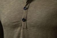 Camiseta 2025, polo Henry de algodón de bambú, camiseta de manga larga a la moda para hombre - details 16