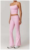 Conjunto de Yoga de Alta Cintura Top Deportivo Halter para Mujer Leggings de Cintura Afilada - details 13