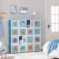 Organizador Modular para Niños 15 Cubos de Plástico Azul para Ropa, Zapatos, Juguetes - details 2