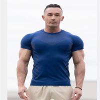Camiseta deportiva informal para hombre, camisa de manga corta con estampado para gimnasio, Fitness, culturismo, entrenamiento - details 3