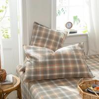 Funda de Almohada de Algodón Latitudinal Suave Tamaño 48cmx74cm Ideal para Decoración de Dormitorio - details 0