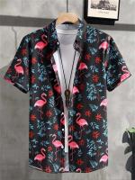 Camiseta de Verano de Playa Hawaiiana Estampado de Denim 3D para Hombres Manga Corta Transpirable - details 16