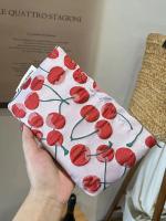 Bolsa de Maquillaje de Cereza Fresca y Dulce Gran Capacidad Portátil para Almacenamiento de Pinceles de Maquillaje y Viajes - details 6