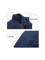 Chaqueta de Hombre Bomber Ligera Casual Abrigo con Cremallera para Primavera y Otoño Chaqueta de Moda Callejera Hip Hop con Bolsillo Material Exterior de Poliéster Cuidado de Tela Lavable en Máquina - details 8