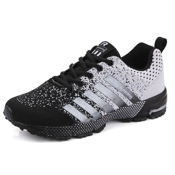 Zapatillas de correr transpirables para hombre, zapatos informales antideslizantes de gran tamaño, cómodos para caminar y trotar, Unisex - 1