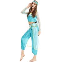 Vestido de princesa Jasmine con linterna de Aladino, uniforme de juego COS, disfraz de Halloween, disfraz de juego de rol - details 4