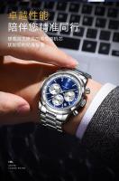 Reloj de cuarzo multifunción con correa de acero nuevo suizo para hombre - details 11