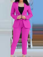 Conjunto de Pantalón de Dos Piezas para Mujer Moda de Primavera-Otoño Viste a Juego de Cardigan Top Pencil Pants - details 6