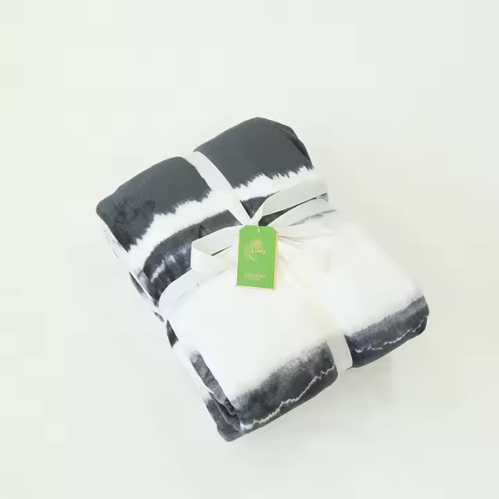 Manta de franela gruesa para la oficina, manta para la siesta, manta de aire acondicionado, manta para sofá individual en casa, manta impresa, edredón - 1