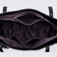 Bolsos de mano de gran capacidad para mujer, bolso de mano con diseño de borla Retro, bandolera de cuero de PU de marca de lujo, bolso principal con asa superior para mujer - details 15