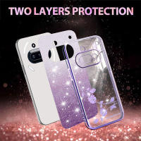 Funda móvil antisísmica con purpurina de flores para teléfono Nothing (3a) - details 3