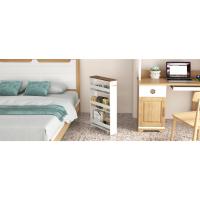 carrito auxiliar con ruedas estante cocina madera carro servicio estante nicho mueble baño estrecho