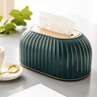 Caja de pañuelos de escritorio de elevación automática, soporte de almacenamiento de papel de servilleta elegante para el hogar, dormitorio, inodoro - details 5