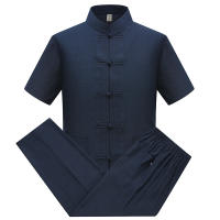 Ropa de estilo chino para hombre, pantalones masculinos con cuello levantado Hanfu - details 13