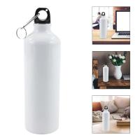 Botella de agua portátil de aluminio con mosquetón, matraz deportivo de 400/500/600/750ml para viajes, ciclismo, senderismo, Camping y bicicleta - details 5