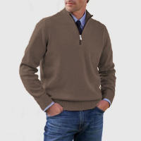 Suéteres de punto de gran tamaño para hombre, suéteres de lana con cremallera, suéteres cálidos de fondo, Otoño e Invierno - details 15