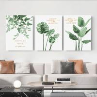 Cuadro de Pintura Nórdica Moderna en Lienzo con Marco Abstracto Geométrico 3PCS Decoración de Pared para Sala de Estar DHROOM - details 3