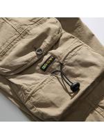 Pantalones Cargo de Moda para Hombres 2024 Estilo Callejero Suelto con Cordón Material de Algodón - details 12