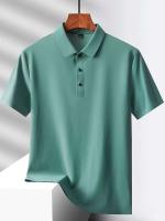 Campamento de verano para hombres, M-5XL, camiseta de manga corta de secado rápido, palo de golf elástico de seda helada transpirable, morado, 18 colores - details 9