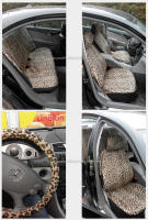 AUTOYOUTH-funda con estampado de leopardo, almohadillas para cinturón, Protector de asiento de coche para volante Universal de 15" - details 2