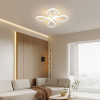 Lámpara de Techo LED Floral de Aluminio Goeco 30W, 3375LM, Iluminación Interior Moderna, Blanco, 30x30x7cm - details 5