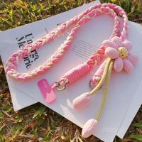 Correa de Teléfono Lanyard para Mujeres Estilo LargoinsCuerda trenzada hecha a mano de flor de viento, duradera, anti-pérdida para exteriores - details 13