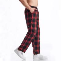 Pantalón de verano con carreaux para hombre, informal, con cordón de ajuste, recto, Harajuku, Hip-hop, para exteriores, diario - details 10