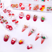 Pegatinas 3D de copos de nieve para decoración de uñas, suministros de esmalte de uñas, juego de accesorios, diseño DIY, invierno, 3 cajas - details 5