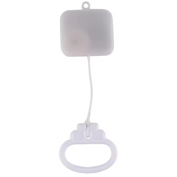Caja de música con cordón para tirar, campana para cama blanca para niños, sonajero, regalos, piezas, accesorios - 1