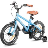 Bicicleta Infantil 14/16/18/20 Pulgadas para niñas y niños de 3-13 años, 14/16/18/20 Pulgadas Bicicleta para niños con estabilizadores (Rosa, Beige, Azul, Plata, Verde) - details 1