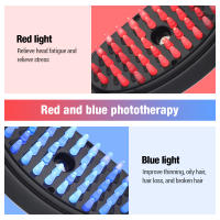 Cepillo de Masaje para Piel con Tecnología de Luz Azul y Roja Herramienta de Estilo Eléctrico para Prevención de Pérdida de Cabello y Crecimiento del Cabello - details 3