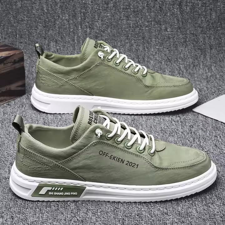 Zapatos informales hechos a mano para hombre, zapatos de tela con paraguas, transpirables, delicados e innovadores - 1