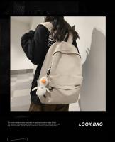 Mochila de viaje de gran capacidad para hombre, bolso escolar informal para mujer, estilo japonés, mochila para estudiantes de secundaria - details 0