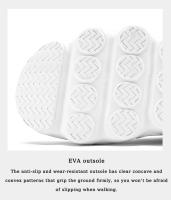 Zapatillas deportivas transpirables para hombre, zapatos informales de suela gruesa con cordones, Tenis blancos, a la moda - details 3