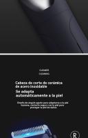 Aparato para el vello corporal masculino depiladora eléctrica afeitadora lavable vello de las piernas cortapelo corporal adulto iluminación LED eléctrica - details 4
