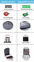 Mochila impermeable para mujer, bolso elegante para ordenador portátil de 2023 pulgadas, con carga USB, a la moda, para negocios, 15,6 - details 3