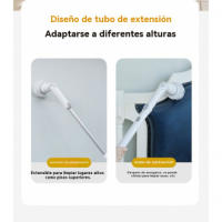Cepillo de Limpieza Motorizado Inalámbrico Mango Largo Telescópico Cepillo para Suelos de Baño - details 4