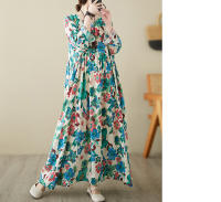 Vestido Vintage de Algodón de Manga Larga Talla Grande, Elegante y Suelto para Mujeres - details 69