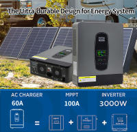 DATOU BOSS Inversor Híbrido 6200W, 220vac, 48vdc con MPPT 3000W Pantalla LCD Universal, Carga Múltiple de Dispositivos Certificado CE - details 2
