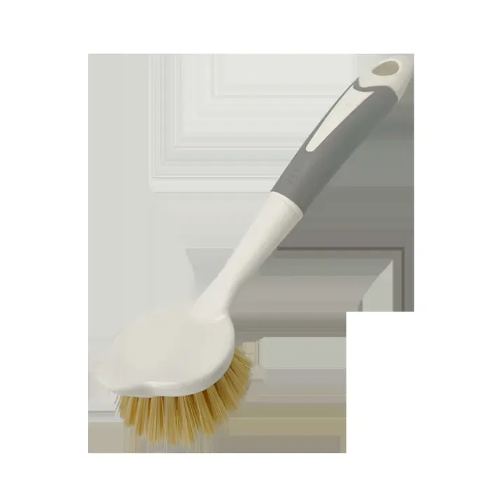 Mango de cepillo para lavavajillas TPR respetuoso con el medio ambiente, diseño hecho a mano, olla de cocina colorida para el hogar, utensilios de limpieza - 1