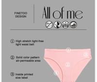 Bragas de algodón con diseño de Jacquard para mujer, ropa interior Sexy, lencería femenina, bragas íntimas de Color sólido para mujer - details 4