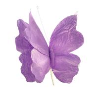 NUEVAS flores artificiales de papel con forma de mariposa, flores artificiales, fondo colorido, mariposa falsa, pared con cabeza de flor de gran escala de 30cm - details 4