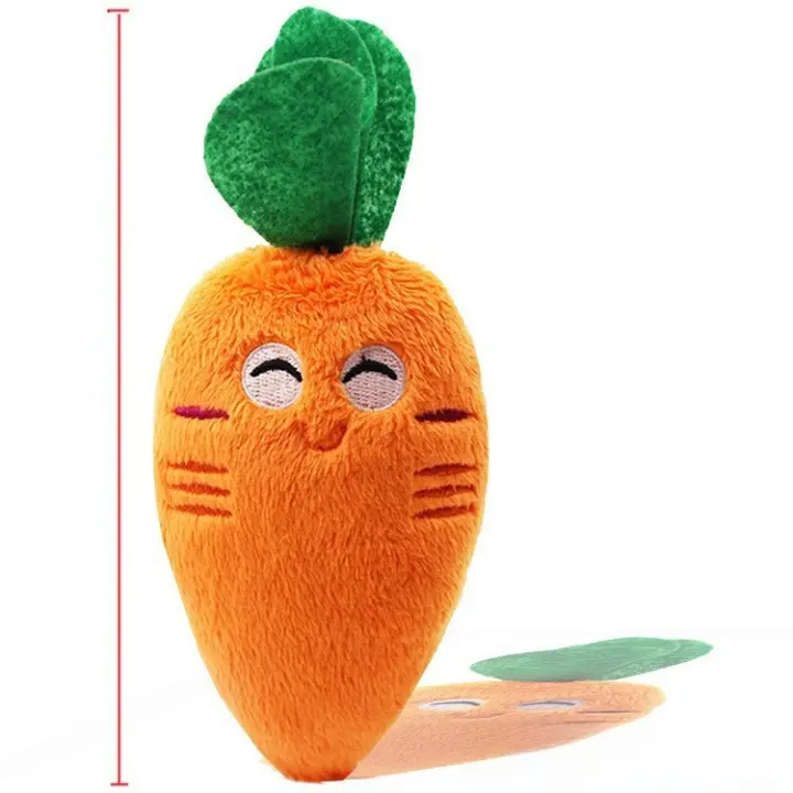 Peluche de Perro Bulldog Juguete Resistente a Mordiscos Juguete de Dibujos Animados de Frutas - 1