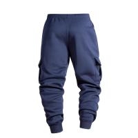 Pantalones Cargo para Hombres Cintura Elástica, Estilo Deportivo Casual, Ropa de Gimnasio Fitness, Diseño Holgado - details 2