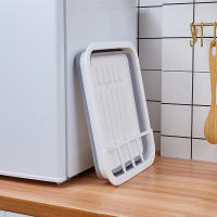 Estante de secado de platos plegable, estantes de almacenamiento, escurridor de platos portátil, campistas de cocina, remolque de viaje, ahorro de espacio - details 4